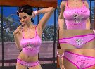 Sexy lesbian in a pink underwear invite for a pussy stroke