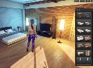 Virtual apartment and persoanl sex rooms in online game