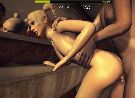 Interactive xxx game with kinky blonde slut